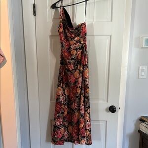 KEEPSAKE the Label Orange Brown Asymmetrical A-line Sundress